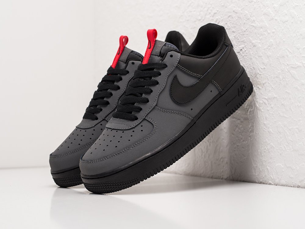 Мужские кроссовки Nike Air Force 1 Low Grey / Black (40-45 размер) фото 2