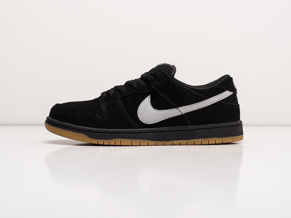Nike SB Dunk Low черные кожа мужские (AR23813) - фото 1 Nike SB Dunk Low черные кожа мужские (AR23813) - фото 1