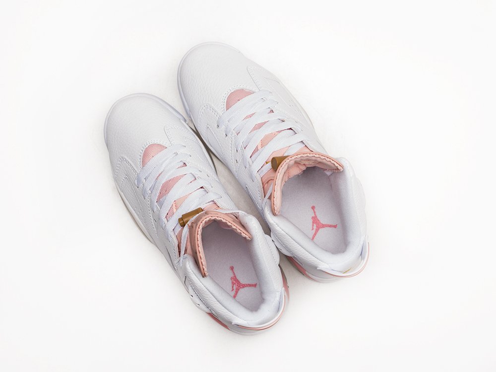 Nike Air Jordan 6 WMNS белые кожа женские (AR23840) - фото 3 Nike Air Jordan 6 WMNS белые кожа женские (AR23840) - фото 3