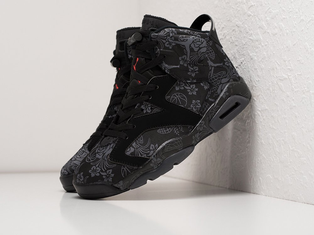 Nike Air Jordan 6 черные кожа мужские (AR23851) - фото 2