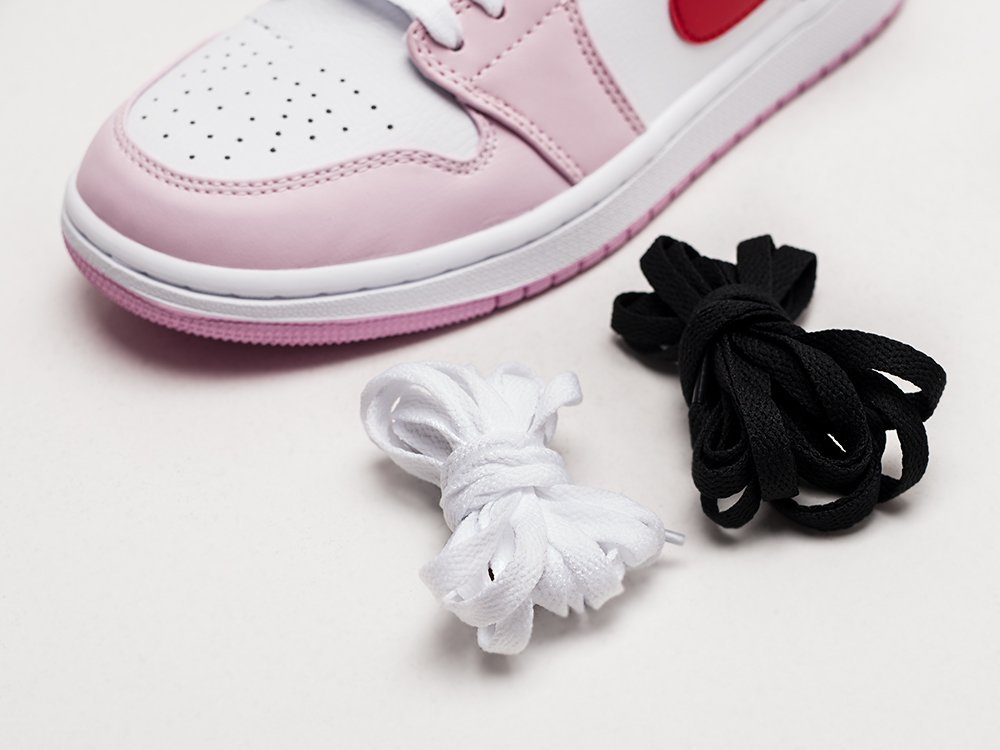 Nike Air Jordan 1 Mid WMNS Valentine`s Day White / Pink / Crimson - фото 4