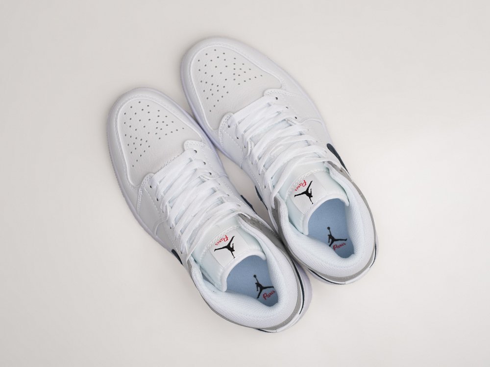 Nike Air Jordan 1 белые кожа мужские (AR23860) - фото 3