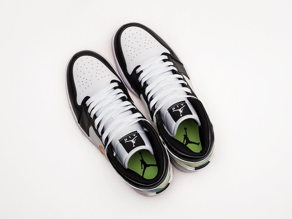 Nike Air Jordan 1 Mid Slim Vortex разноцветные кожа мужские (AR23861) - фото 3 Nike Air Jordan 1 Mid Slim Vortex разноцветные кожа мужские (AR23861) - фото 3