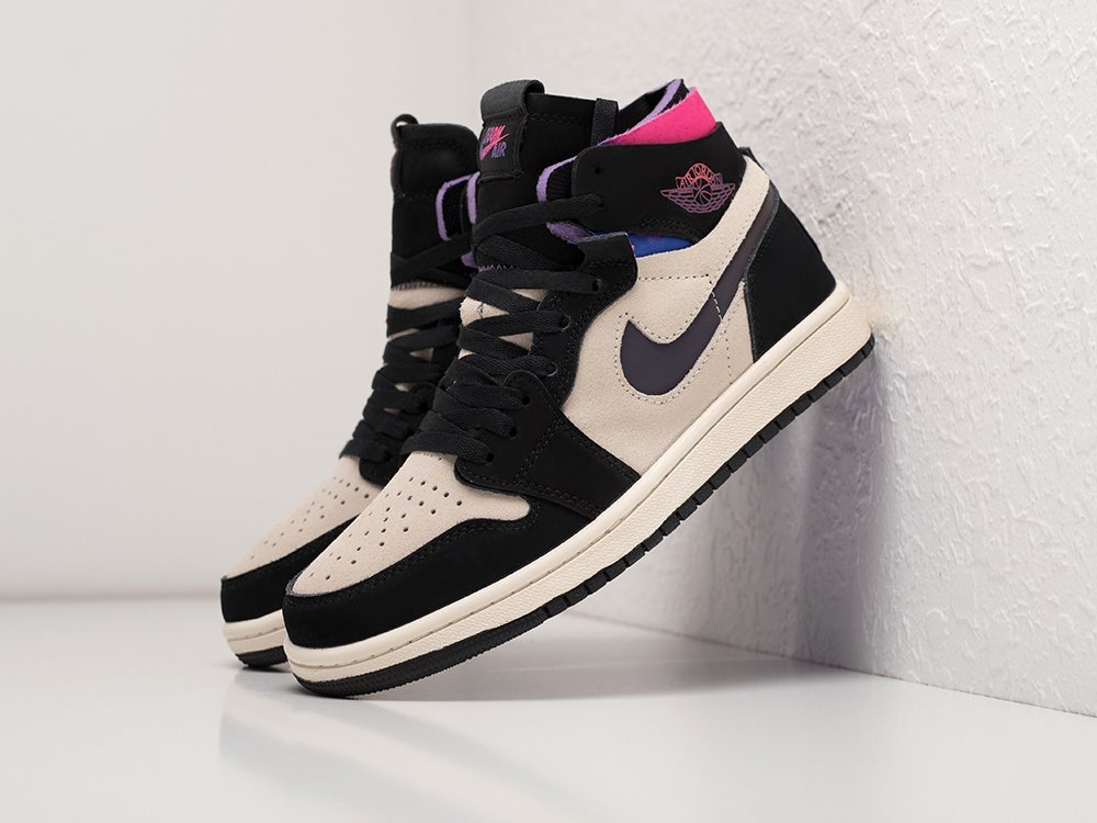 Nike Air Jordan 1 Zoom Air CMFT WMNS PSG Paris Saint-Germain разноцветные кожа женские (AR23874) - фото 2 Nike Air Jordan 1 Zoom Air CMFT WMNS PSG Paris Saint-Germain разноцветные кожа женские (AR23874) - фото 2