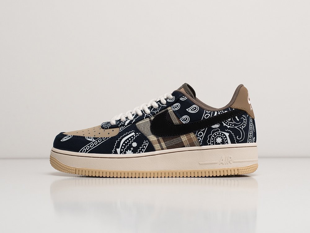 Nike x Travis Scott Air Force 1 Low коричневые кожа мужские (AR23879) - фото 1 Nike x Travis Scott Air Force 1 Low коричневые кожа мужские (AR23879) - фото 1