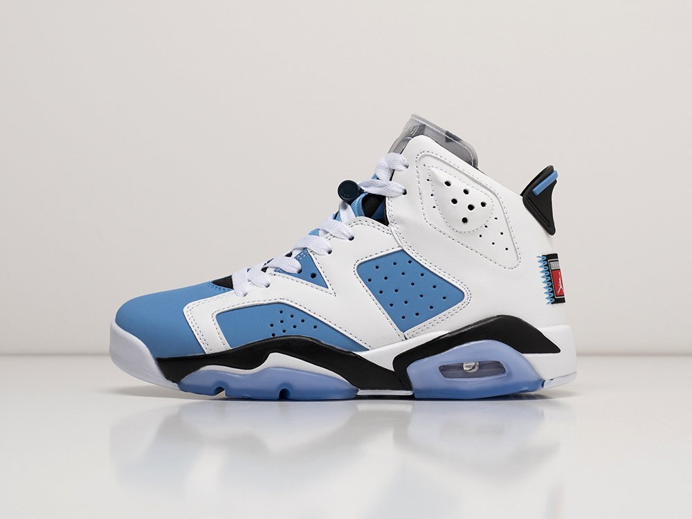 Nike Air Jordan 6 WMNS голубые кожа женские (AR23888) - фото 1 Nike Air Jordan 6 WMNS голубые кожа женские (AR23888) - фото 1