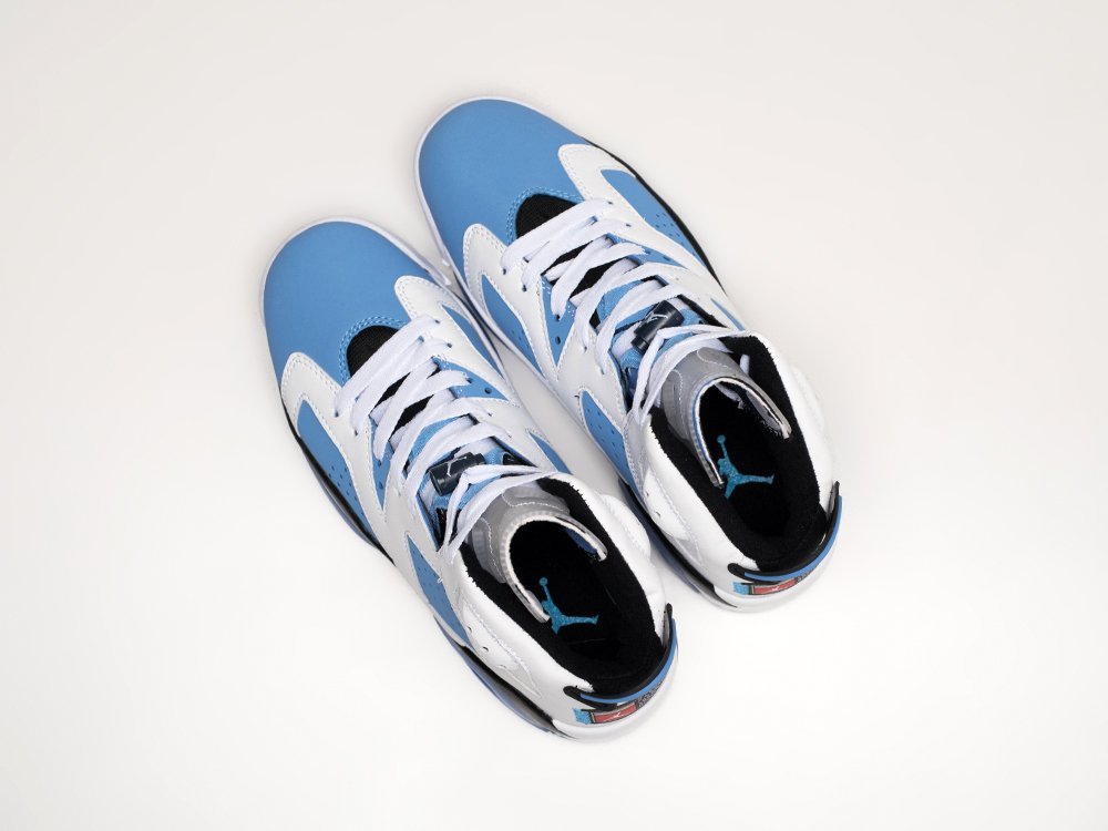 Nike Air Jordan 6 WMNS голубые кожа женские (AR23888) - фото 3