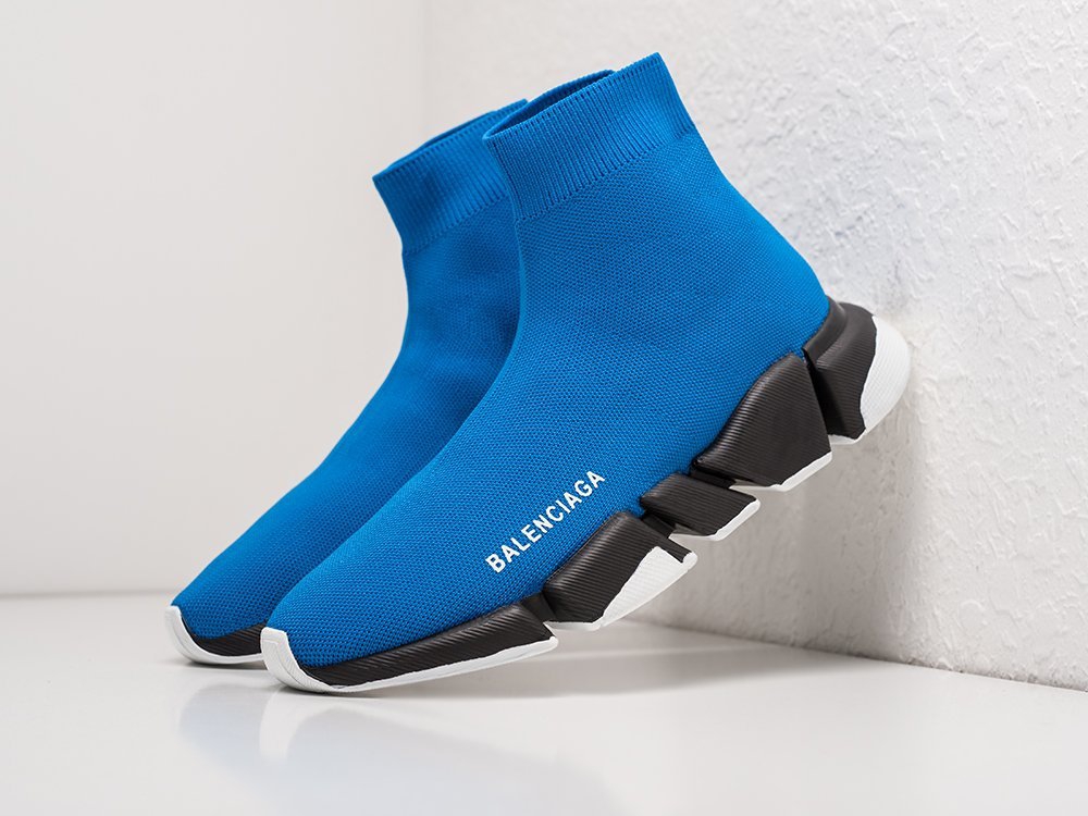 Balenciaga Speed 2.0 голубые текстиль мужские (AR23892) - фото 2 Balenciaga Speed 2.0 голубые текстиль мужские (AR23892) - фото 2