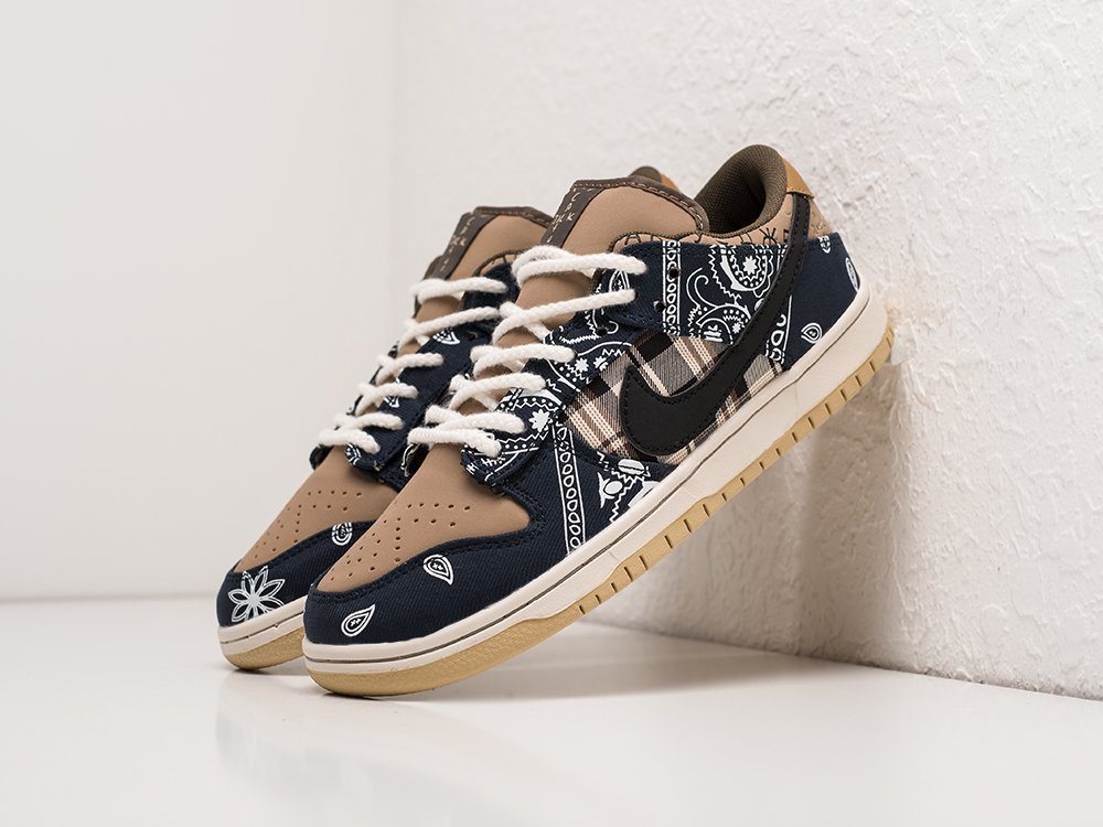 Nike SB Dunk Low x Travis Scott WMNS коричневые кожа женские (AR23908) - фото 2 Nike SB Dunk Low x Travis Scott WMNS коричневые кожа женские (AR23908) - фото 2