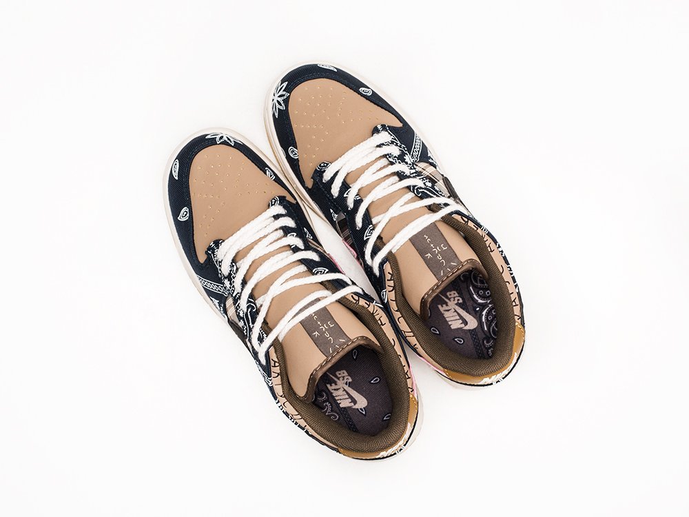 Nike SB Dunk Low x Travis Scott WMNS коричневые кожа женские (AR23908) - фото 3 Nike SB Dunk Low x Travis Scott WMNS коричневые кожа женские (AR23908) - фото 3