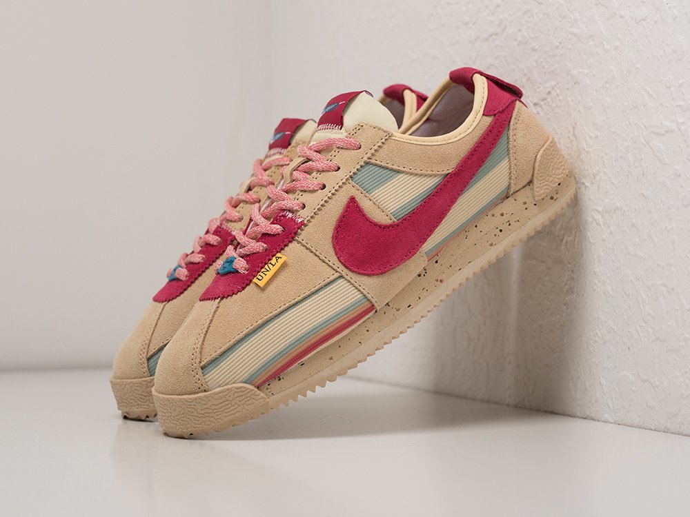Nike x Union x Cortez Sesame бежевые замша мужские (AR23914) - фото 2 Nike x Union x Cortez Sesame бежевые замша мужские (AR23914) - фото 2