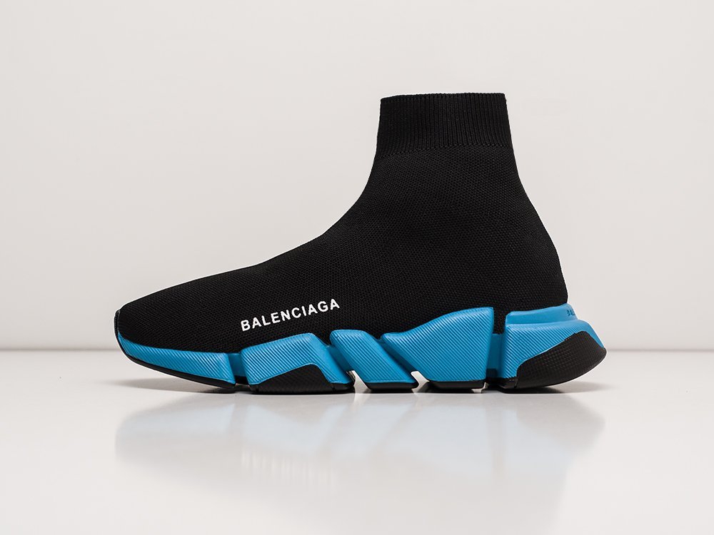 Мужские кроссовки Balenciaga Speed 2.0 Black / Blue (40-45 размер) фото 1