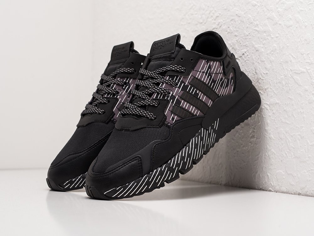 Мужские кроссовки Adidas Nite Jogger Black / Purple Camo (40-45 размер) фото 2
