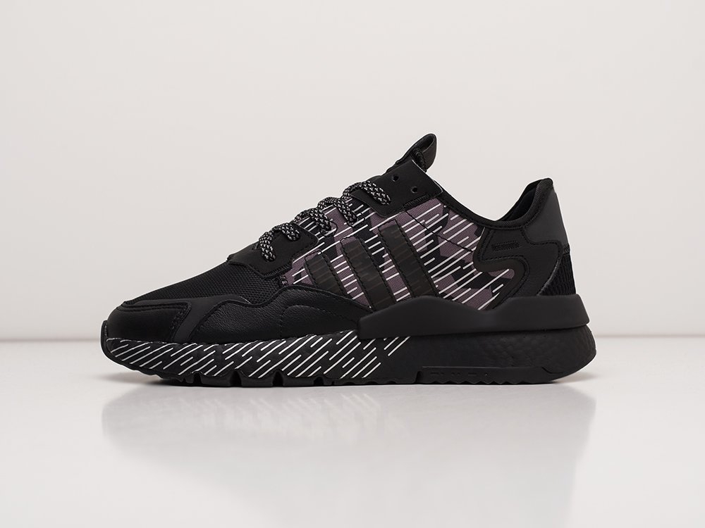 Adidas Nite Jogger черные замша мужские (AR23980) - фото 1 Adidas Nite Jogger черные замша мужские (AR23980) - фото 1