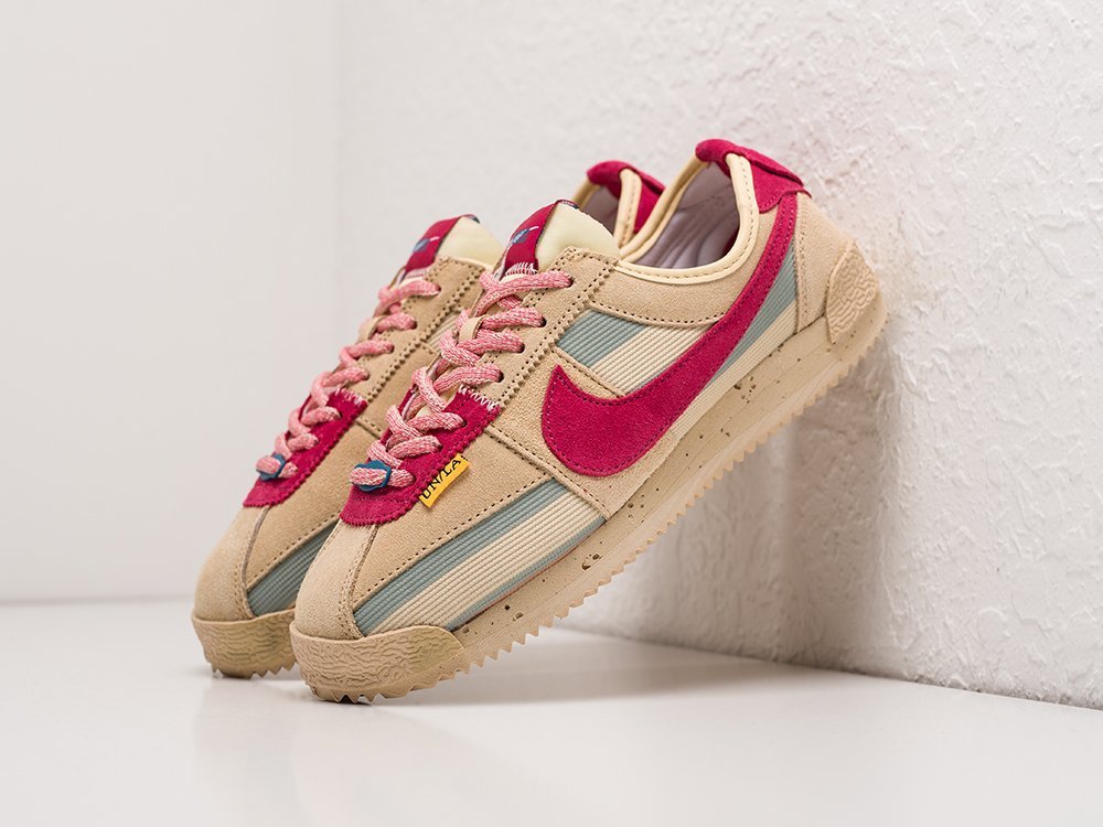 Nike x Union x Cortez Sesame WMNS бежевые замша женские (AR23984) - фото 2 Nike x Union x Cortez Sesame WMNS бежевые замша женские (AR23984) - фото 2