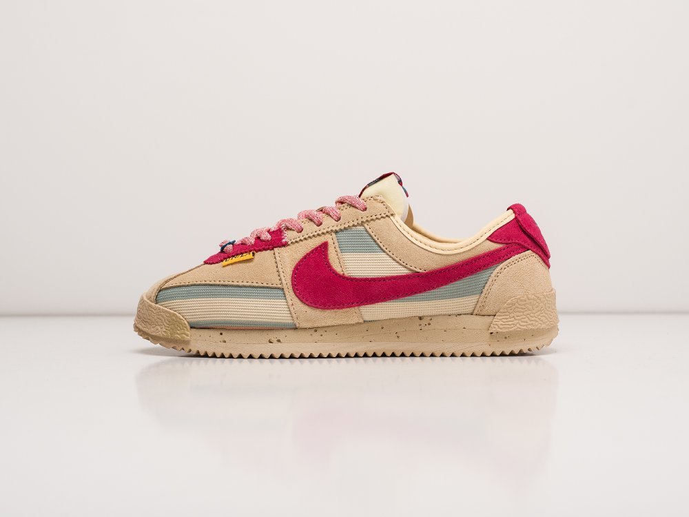 Nike x Union x Cortez Sesame WMNS бежевые замша женские (AR23984) - фото 1 Nike x Union x Cortez Sesame WMNS бежевые замша женские (AR23984) - фото 1