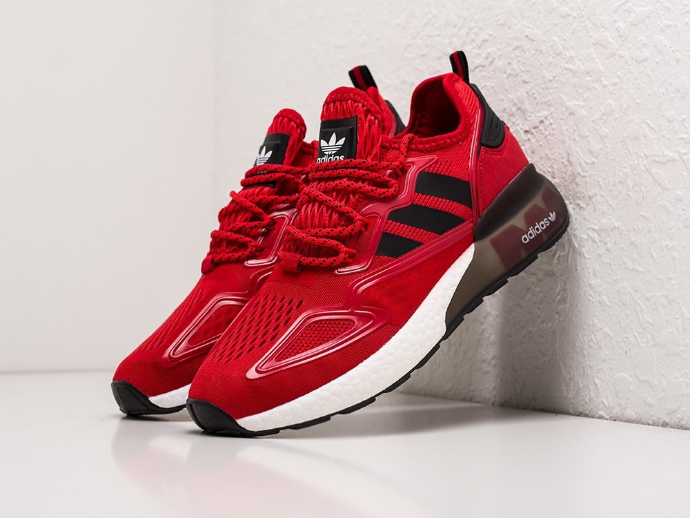 Adidas ZX 2K Boost красные текстиль мужские (AR23992) - фото 2 Adidas ZX 2K Boost красные текстиль мужские (AR23992) - фото 2