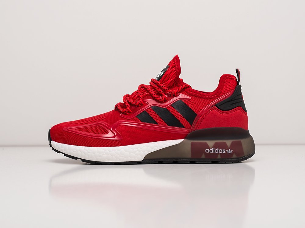Adidas ZX 2K Boost красные текстиль мужские (AR23992) - фото 1 Adidas ZX 2K Boost красные текстиль мужские (AR23992) - фото 1