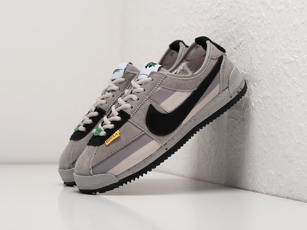 Nike x Union x Cortez WMNS серые замша женские (AR24000) - фото 2 Nike x Union x Cortez WMNS серые замша женские (AR24000) - фото 2