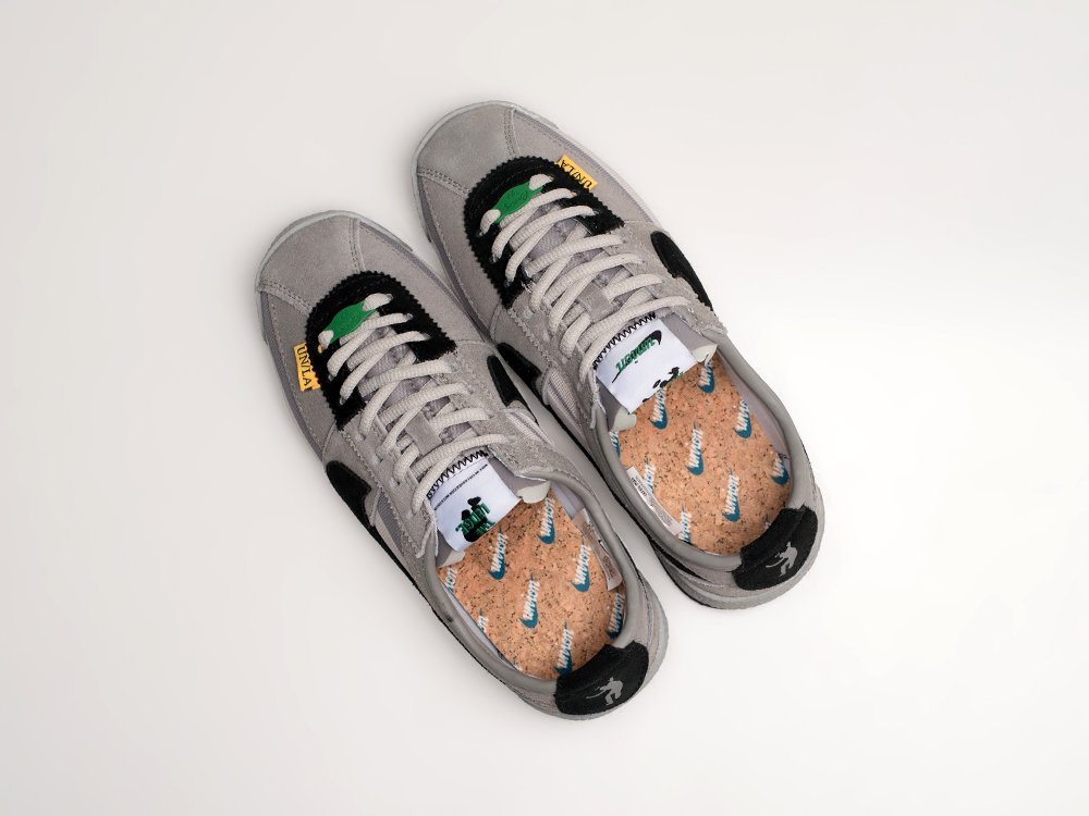 Nike x Union x Cortez WMNS серые замша женские (AR24000) - фото 3 Nike x Union x Cortez WMNS серые замша женские (AR24000) - фото 3