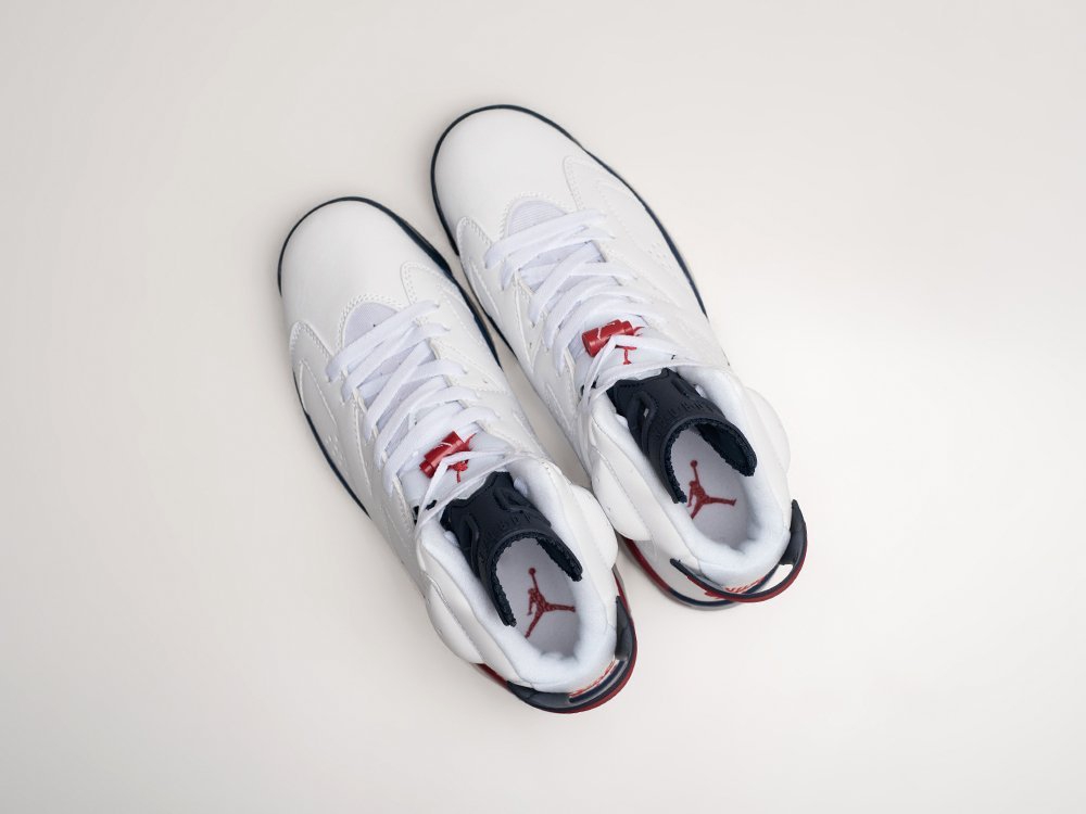 Nike Air Jordan 6 Retro Tinker белые кожа мужские (AR24004) - фото 3