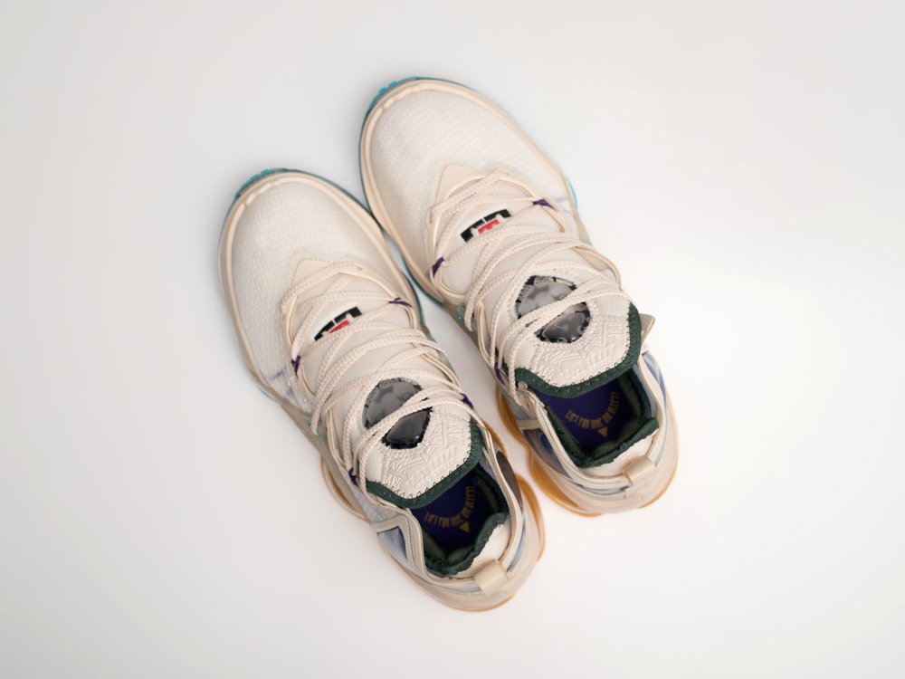 Nike Lebron XIX Minneapolis Lakers белые текстиль мужские (AR24007) - фото 3 Nike Lebron XIX Minneapolis Lakers белые текстиль мужские (AR24007) - фото 3