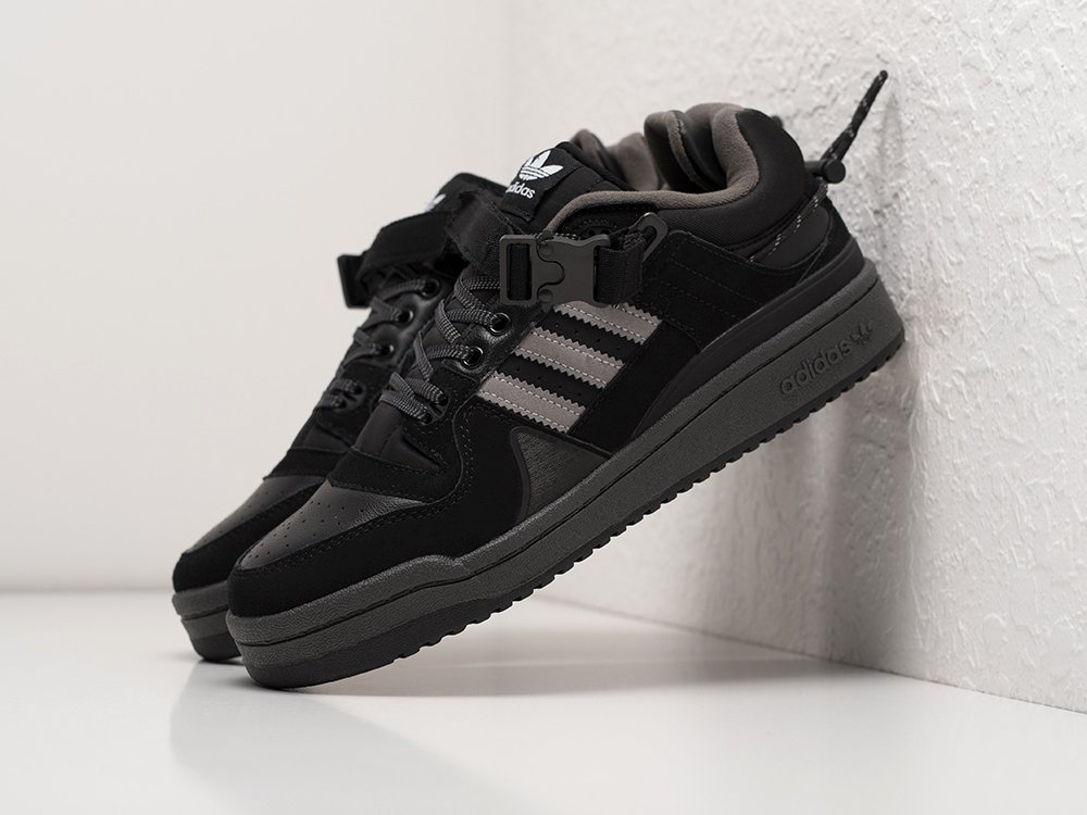 Adidas x Bad Bunny x Forum Low Back To School черные замша мужские (AR24009) - фото 2 Adidas x Bad Bunny x Forum Low Back To School черные замша мужские (AR24009) - фото 2