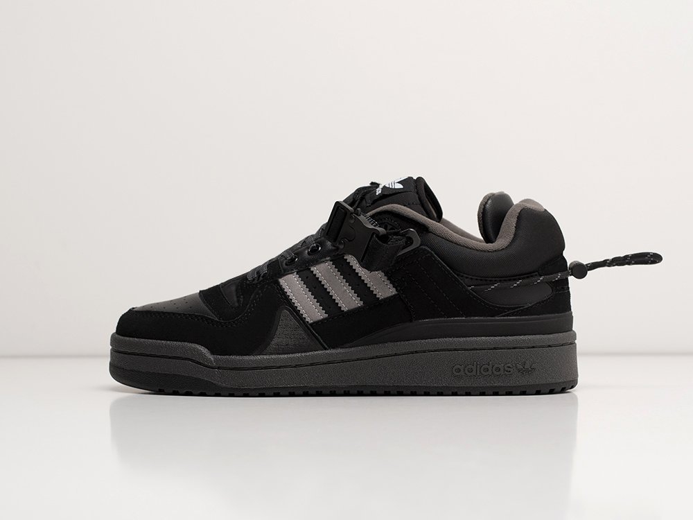 Adidas x Bad Bunny x Forum Low Back To School черные замша мужские (AR24009) - фото 1 Adidas x Bad Bunny x Forum Low Back To School черные замша мужские (AR24009) - фото 1