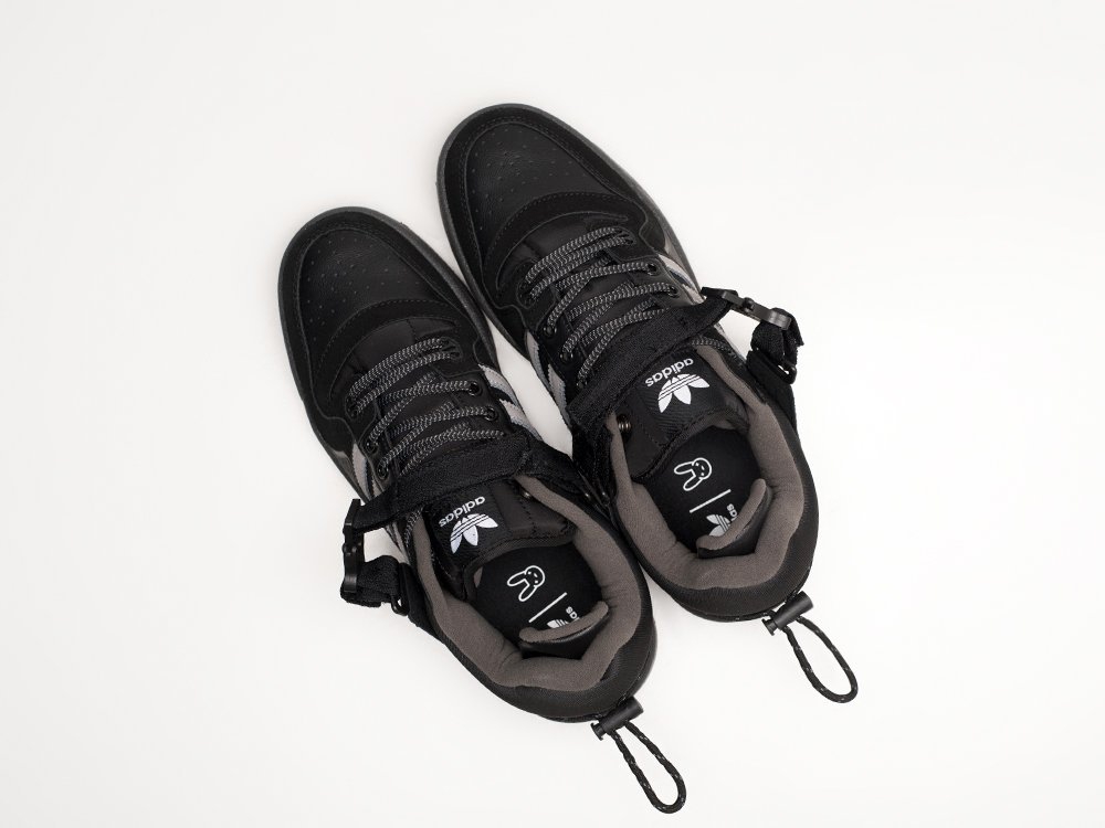 Adidas x Bad Bunny x Forum Low Back To School черные замша мужские (AR24009) - фото 3 Adidas x Bad Bunny x Forum Low Back To School черные замша мужские (AR24009) - фото 3