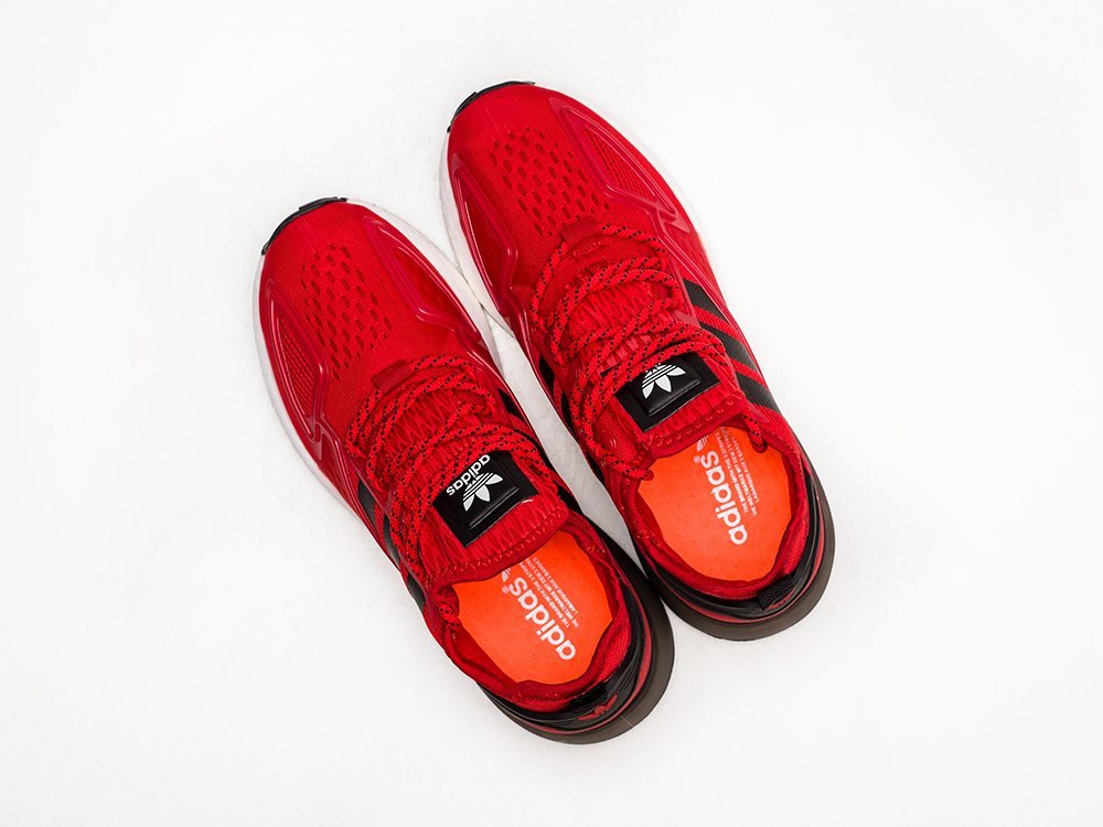 Adidas ZX 2K Boost WMNS красные текстиль женские (AR24011) - фото 3