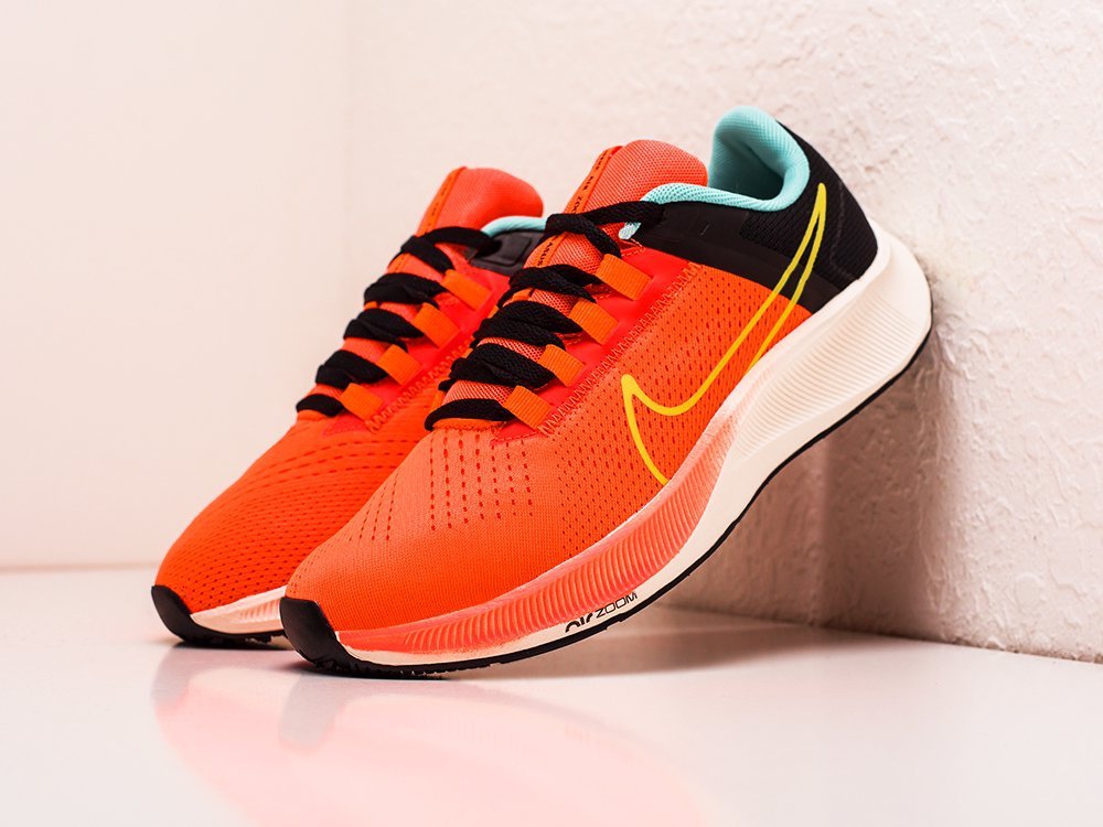 Nike Air Zoom Pegasus 38 оранжевые текстиль мужские (AR24015) - фото 2