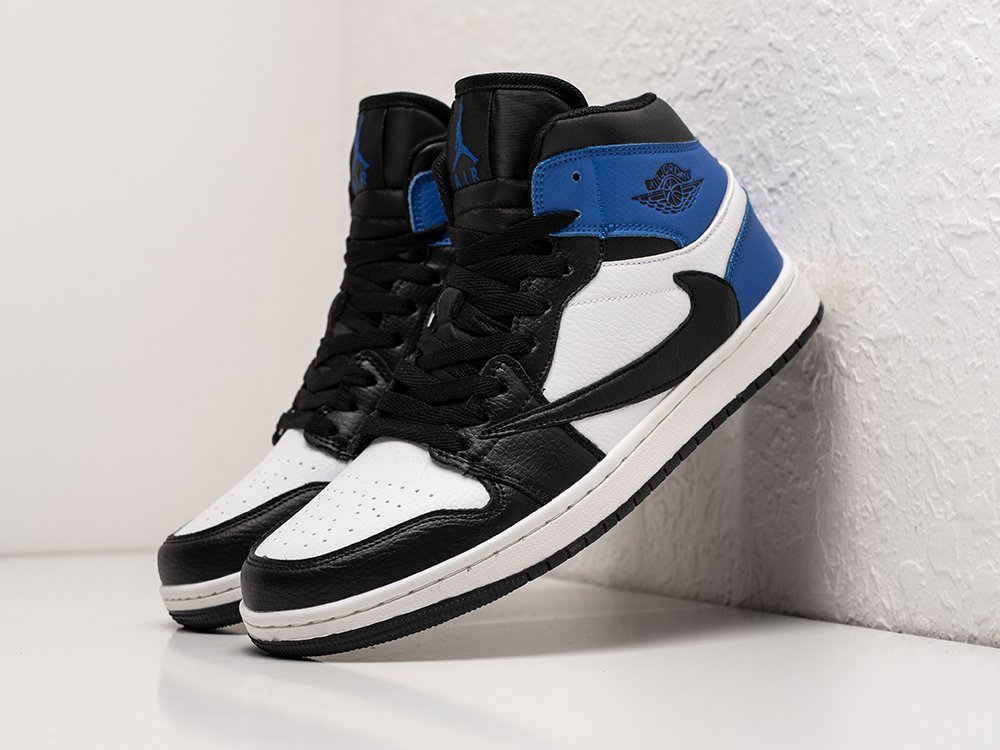 Nike Air Jordan 1 x Travis Scott белые кожа мужские (AR24022) - фото 2 Nike Air Jordan 1 x Travis Scott белые кожа мужские (AR24022) - фото 2