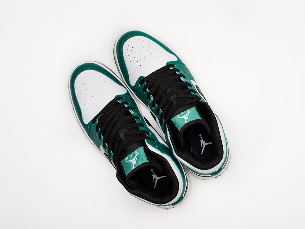 Nike Air Jordan 1 WMNS зеленые кожа женские (AR24028) - фото 3 Nike Air Jordan 1 WMNS зеленые кожа женские (AR24028) - фото 3