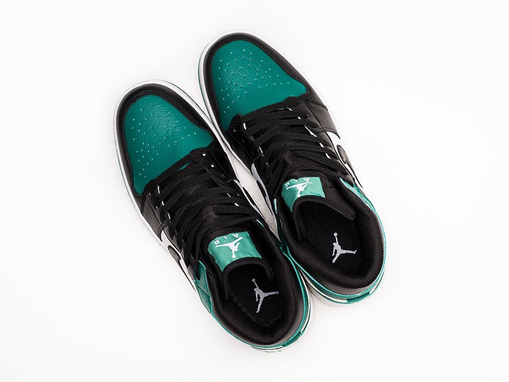 Nike Air Jordan 1 зеленые кожа мужские (AR24030) - фото 3 Nike Air Jordan 1 зеленые кожа мужские (AR24030) - фото 3