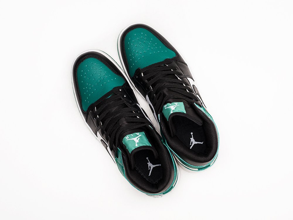 Nike Air Jordan 1 WMNS Black / White / Green - фото 3