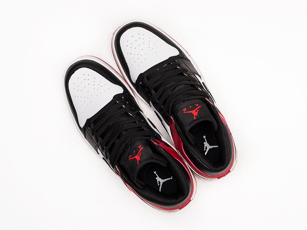Nike Air Jordan 1 White / Red / Black - фото 3