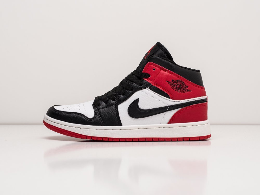 Nike Air Jordan 1 WMNS White / Red / Black - фото 1