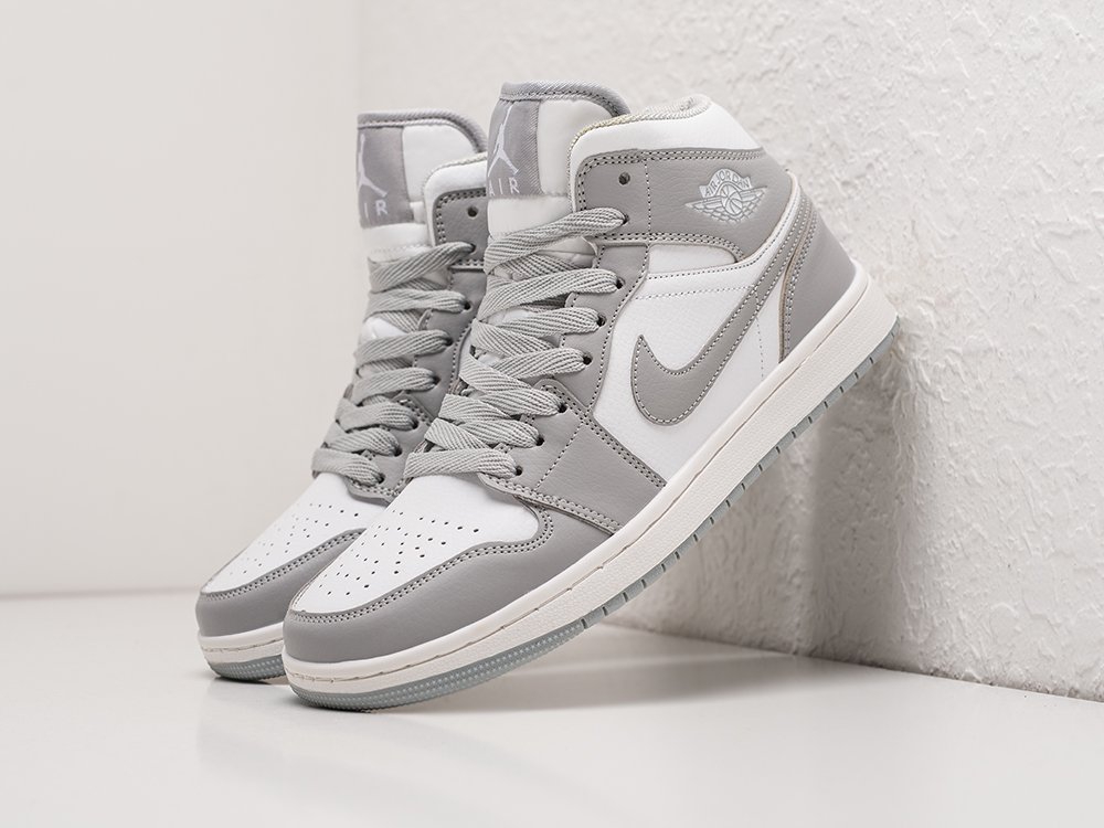 Nike Air Jordan 1 WMNS Grey / White - фото 2