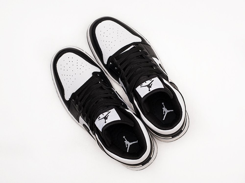 Nike Air Jordan 1 Black / White - фото 3