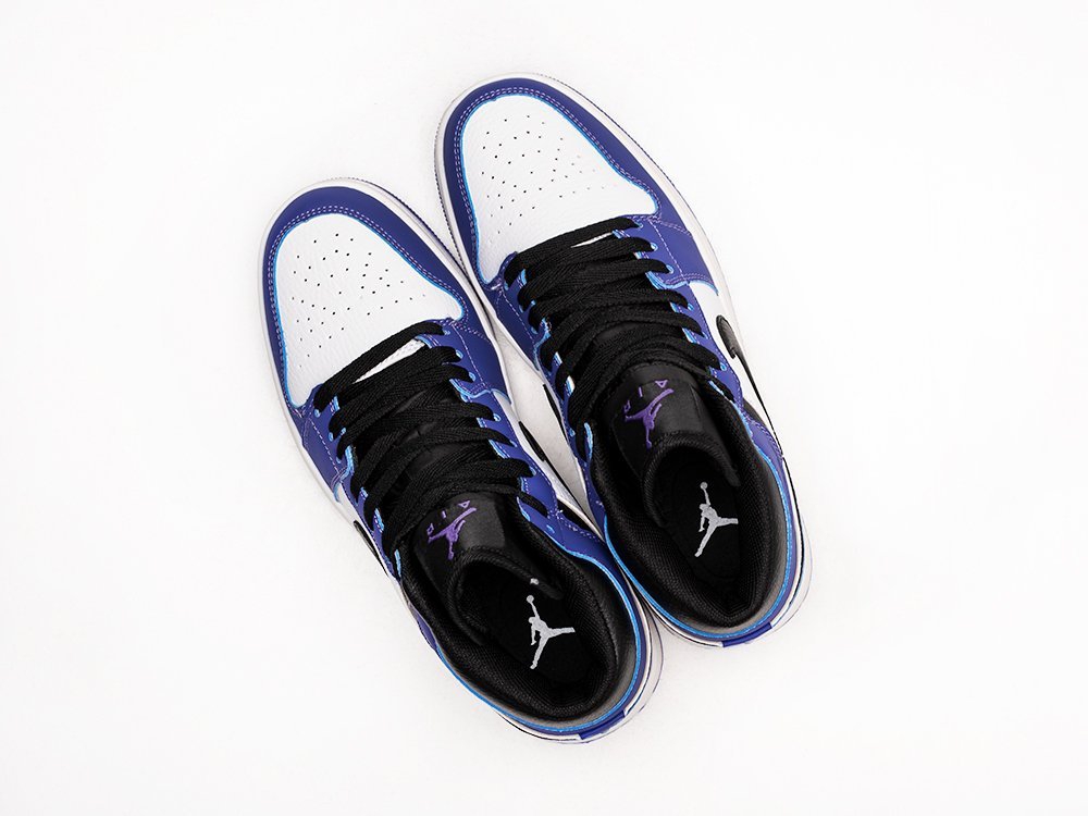 Nike Air Jordan 1 WMNS синие кожа женские (AR24043) - фото 3