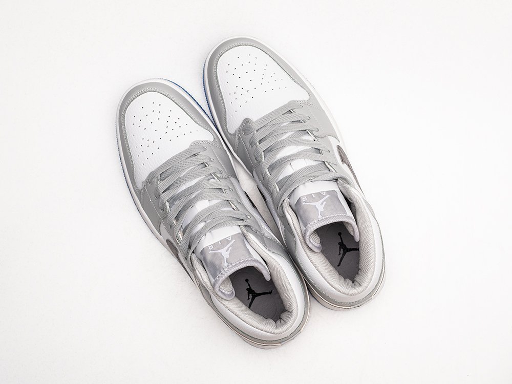 Nike x Dior x Air Jordan 1 серые кожа мужские (AR24044) - фото 3 Nike x Dior x Air Jordan 1 серые кожа мужские (AR24044) - фото 3