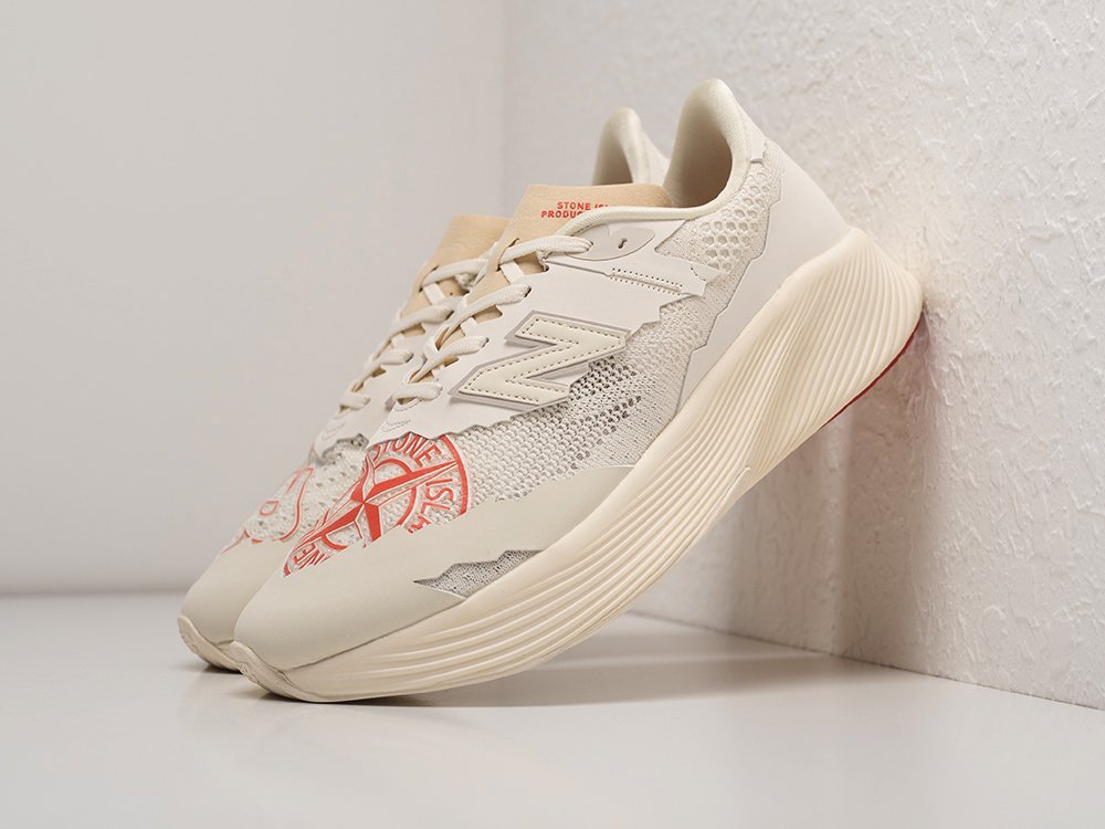 New Balance x Stone Island x RC Elite SI белые кожа мужские (AR24073) - фото 2 New Balance x Stone Island x RC Elite SI белые кожа мужские (AR24073) - фото 2