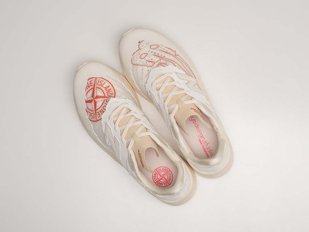 New Balance x Stone Island x RC Elite SI белые кожа мужские (AR24073) - фото 3 New Balance x Stone Island x RC Elite SI белые кожа мужские (AR24073) - фото 3