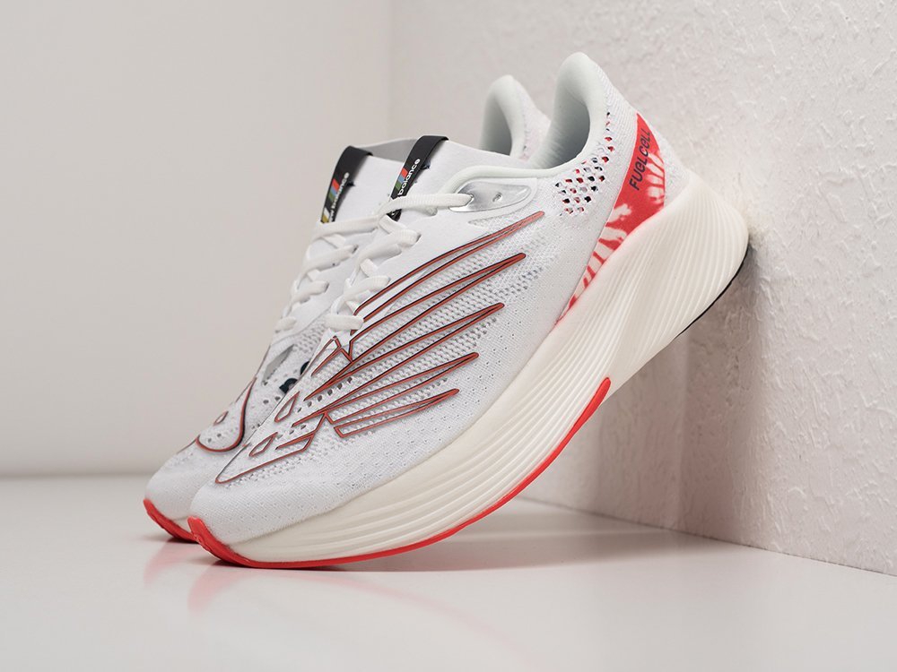 New Balance FuelCell RC Elite v2 белые кожа мужские (AR24074) - фото 2 New Balance FuelCell RC Elite v2 белые кожа мужские (AR24074) - фото 2