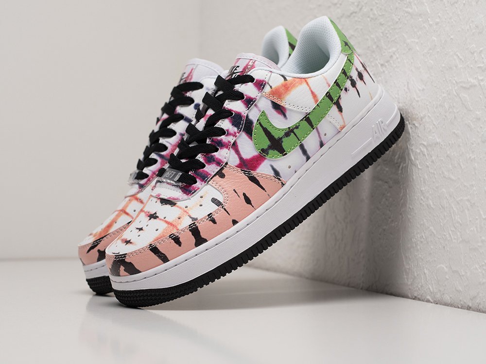 Nike Air Force 1 Low White / Green / Pink - фото 2