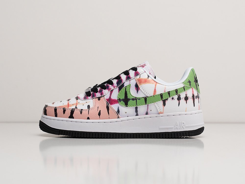 Nike Air Force 1 Low White / Green / Pink - фото 1