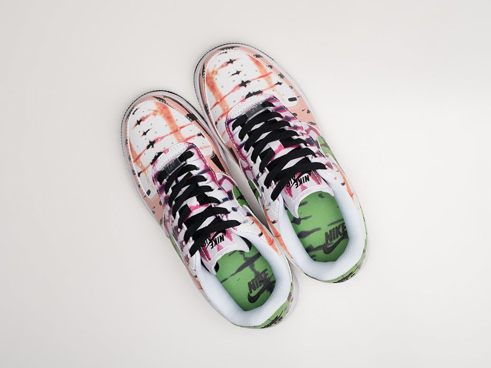 Nike Air Force 1 Low White / Green / Pink - фото 3