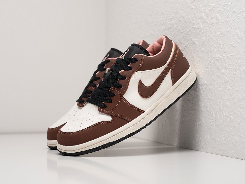 Nike Air Jordan 1 Low WMNS коричневые кожа женские (AR24087) - фото 2 Nike Air Jordan 1 Low WMNS коричневые кожа женские (AR24087) - фото 2