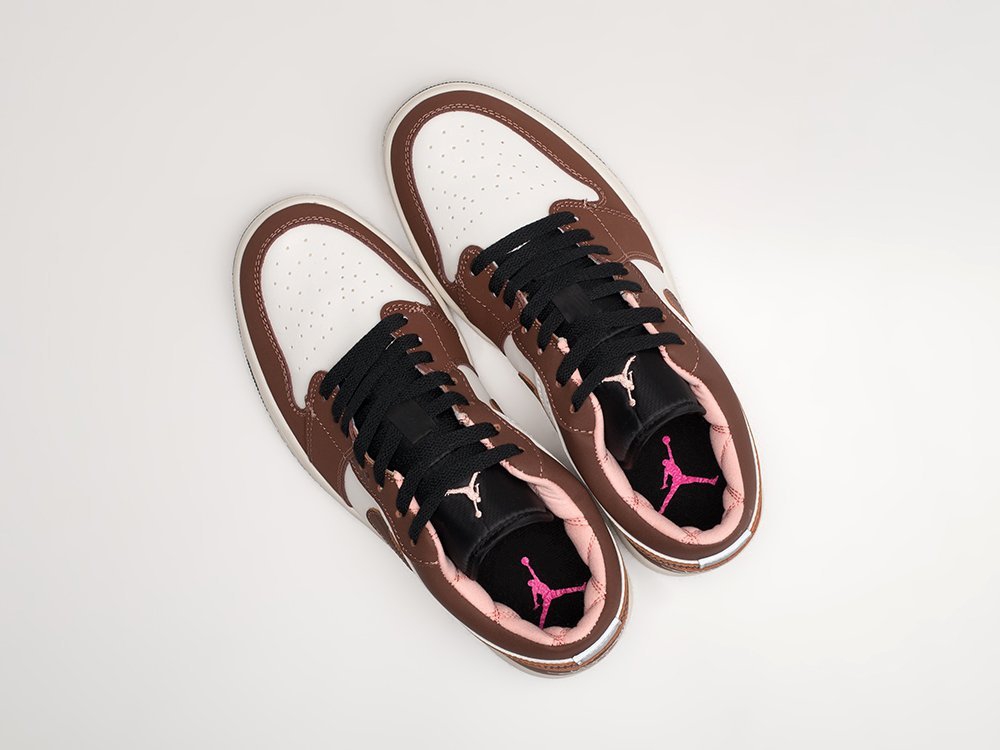 Nike Air Jordan 1 Low WMNS коричневые кожа женские (AR24087) - фото 3 Nike Air Jordan 1 Low WMNS коричневые кожа женские (AR24087) - фото 3