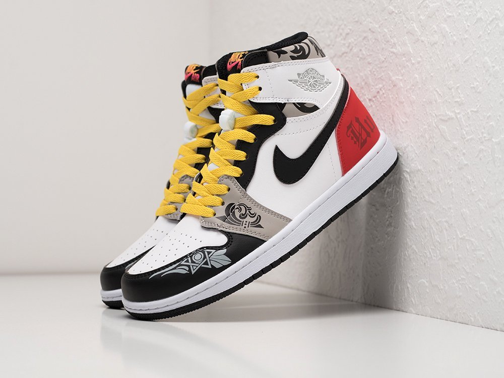 Nike Air Jordan 1 WMNS разноцветные кожа женские (AR24091) - фото 2 Nike Air Jordan 1 WMNS разноцветные кожа женские (AR24091) - фото 2